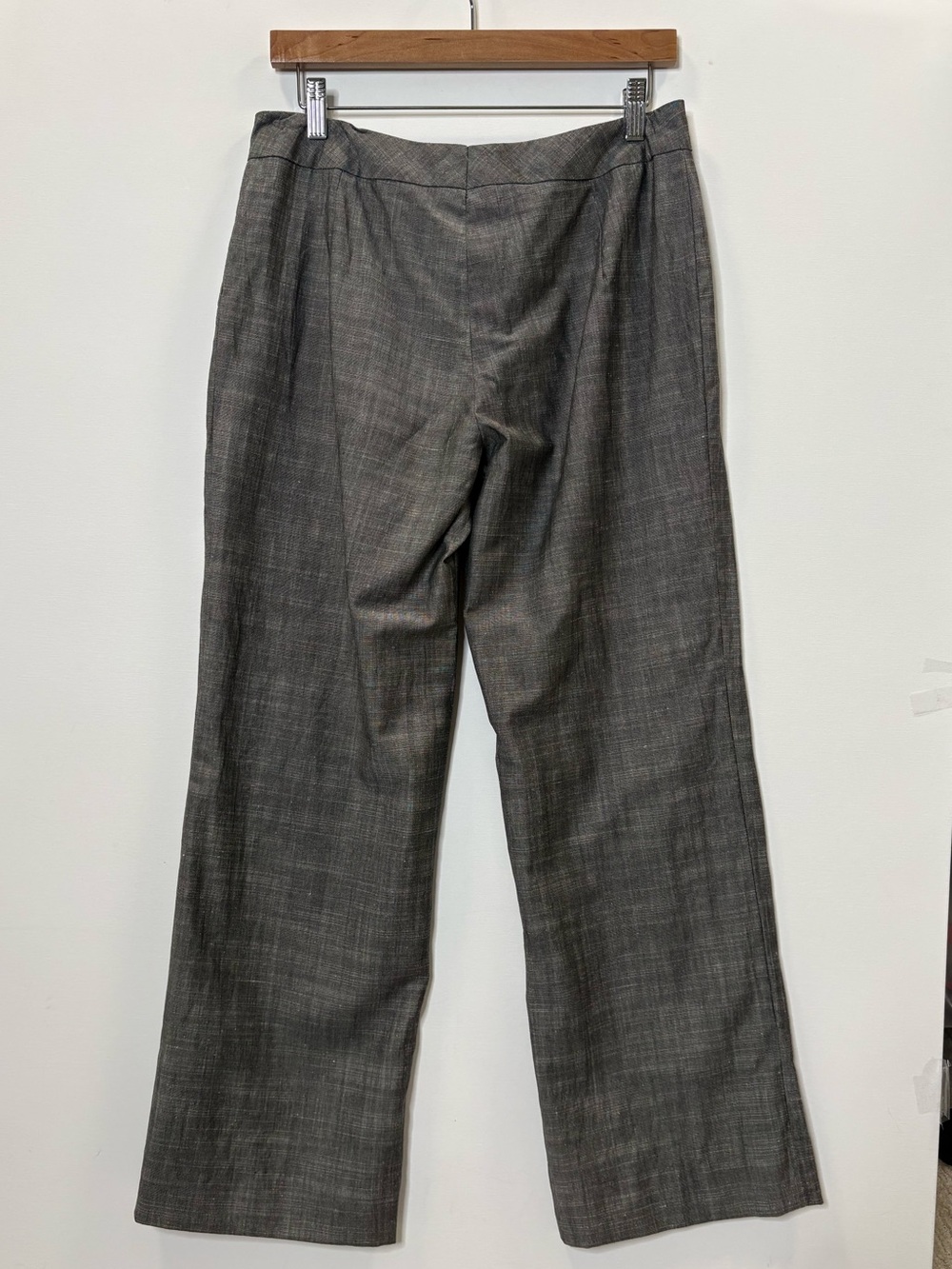 Escada Wool Silk Linen Blend Wide Leg Trouser Pant Size 38 US 8 Mid Rise Classic - Picture 5 of 13